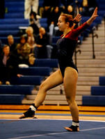 Jefferson senior Katya Davydova performs her floor routine at a gymnastics meet at West Potomac High School on January 3, 2011.