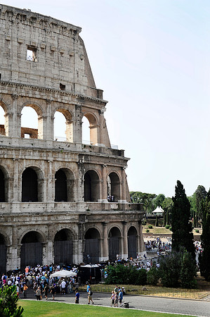 Colosseum in Rome, Italy.July 1, 2012